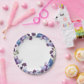 Delicate Spring Flowers Paarse Spring Floral Papieren Bordje (Feest)