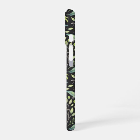 Delicate Spring Green Botanical Patroon iPhone 16 Hoesje (Linkerkant)