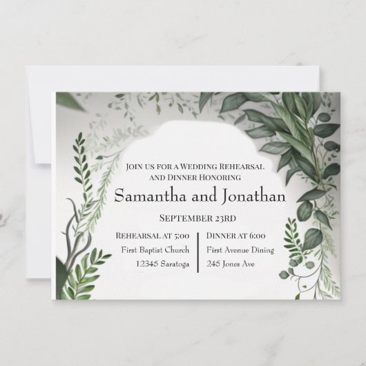 Delicate Spring Leaves Encirling Rehearings Kaart (Voorkant)