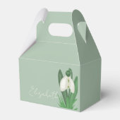 Delicate Spring Snowdrop Flower Bedankdoosjes (Voorkant Zijde)