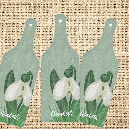 Delicate Spring Snowdrop Flower  Snijplank