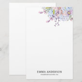 Delicate Spring Wildflower Briefpapier (Voorkant / Achterkant)