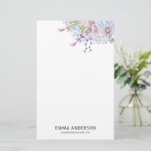 Delicate Spring Wildflower Briefpapier (Staand voorkant)