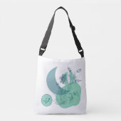 Delicate Springtime Floral Green Shaded Tas (Voorkant)