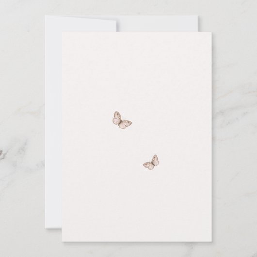  Delicate Springtime Pastel Paasbrunch Kaart (Achterkant)