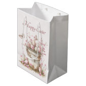 Delicate Springtime Pastel Paasbrunch Medium Cadeauzakje (Voorkant Gekanteld)