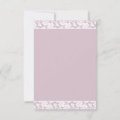 Delicate Stargazer Lelie Trouw Uitnodiging (Achterkant)