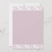 Delicate Stargazer Lily Wedding Invitation Set Kaart (Achterkant)