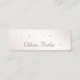Delicate stars-beeldscherm voor het oormerken mini visitekaartje