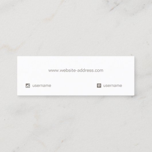 Delicate stars-beeldscherm voor het oormerken mini visitekaartje (Achterkant)