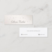 Delicate stars-beeldscherm voor het oormerken mini visitekaartje (Voorkant / Achterkant)