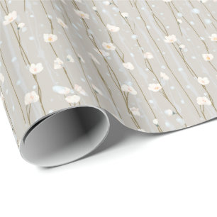Delicate Steel Bloemige Verpakking Cadeaupapier