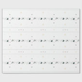 Delicate stijlvolle winter patroon inpakpapier (Vlak)