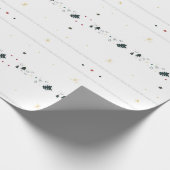 Delicate stijlvolle winter patroon inpakpapier (Hoek)