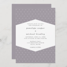 Delicate Stippen Zachte Paarse bruiloft