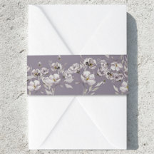 Delicate stoffige paarse bloem waterverf DarkPurpl