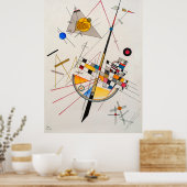 Delicate Tension (1923) by Wassily Kandinsky Poster (Keuken)