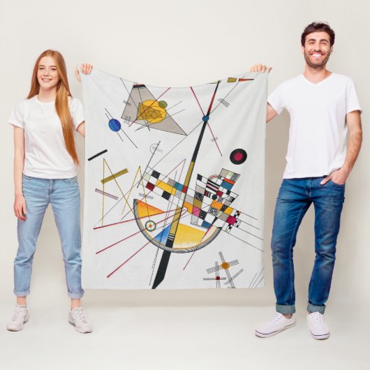 Delicate Tension No.85, Wassily Kandinsky Fleece Deken (In situ)