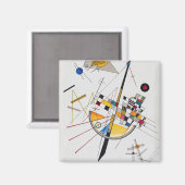 Delicate Tension No.85, Wassily Kandinsky Magneet (Voorkant / Achterkant)