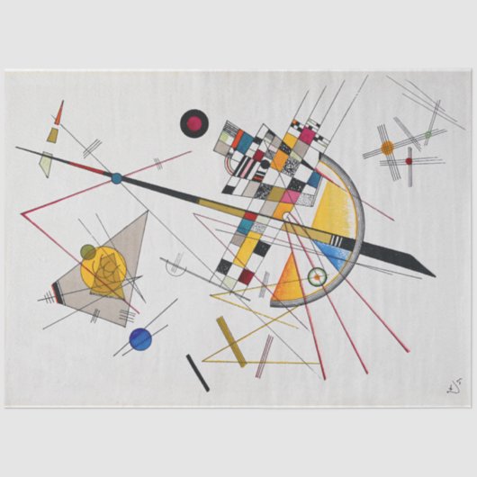 Delicate Tension No.85, Wassily Kandinsky Tissuepapier (Voorkant)