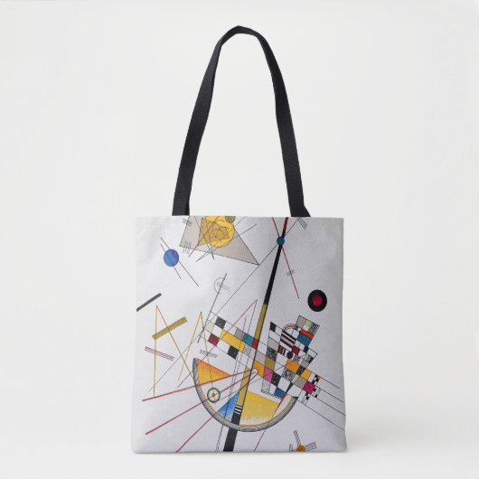 Delicate Tension No.85, Wassily Kandinsky Tote Bag (Voorkant)