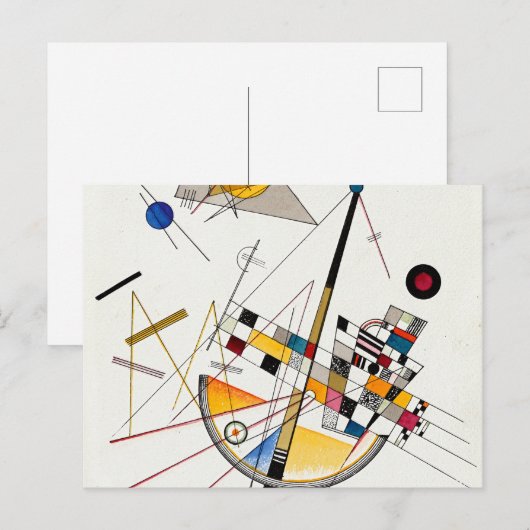 Delicate Tension, nr. 85 van Wassily Kandinsky Briefkaart (Voorkant / Achterkant)