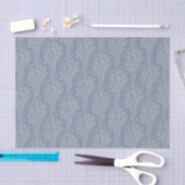 Delicate Tossed Floral Silhouette | Faded Blue Tissuepapier (Craft)