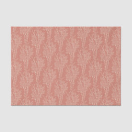 Delicate Tossed Floral Silhouette | Terracotta Tissuepapier