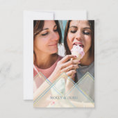 Delicate Transparency Effect on Romantic Couple Kaart (Voorkant)