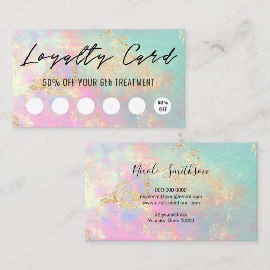 delicate trouwe optische textuur visitekaartje (Voorkant / Achterkant)