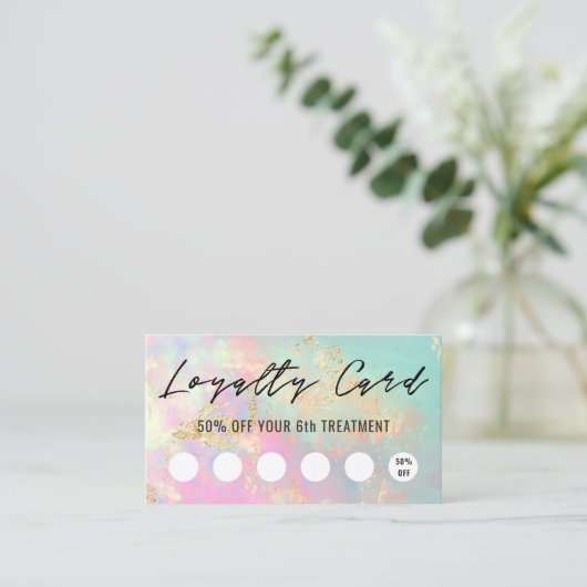 delicate trouwe optische textuur visitekaartje (Staand voorkant)