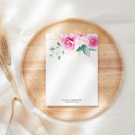 Delicate Tuin Bloemen Monogram Papier Papier