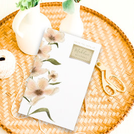 Delicate Tuin Bloemen Monogram Papier Papier