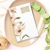 Delicate Tuin Bloemen Monogram Papier Papier