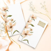 Delicate Tuin Bloemen Monogram Papier Papier