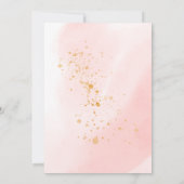 delicate tuin bloemen roze rozen Quinceanera Kaart (Achterkant)