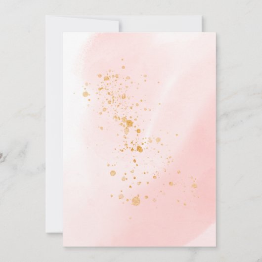 delicate tuin bloemen roze rozen Quinceanera Kaart (Achterkant)