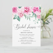 Delicate tuin bloemenelegant vrijgezellenfeest kaart (Staand voorkant)