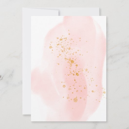 delicate tuin bloemenelegante bruiloft uitnodiging (Achterkant)