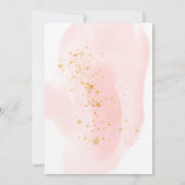 delicate tuin bloemenelegante bruiloft uitnodiging (Achterkant)