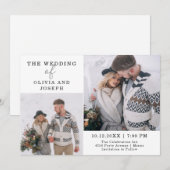 Delicate | Twee uitnodiging voor een fotoweddensch (Voorkant / Achterkant)