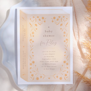 Delicate Verhaalboek Baby Shower Kaart
