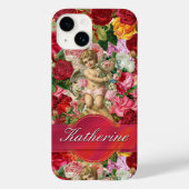  Delicate Victoriaans Rozen en Cherub Case-Mate iPhone Case (Achterkant)