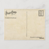 Delicate Vintage Ballerina Dancer Foto Briefkaart (Achterkant)