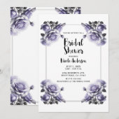 Delicate Violet Lavendel Rozen Vrijgezellenfeest Kaart (Voorkant / Achterkant)