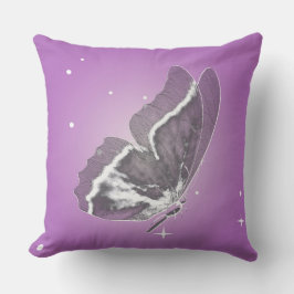 Delicate vlinder in Lila vierkant Sierkussen