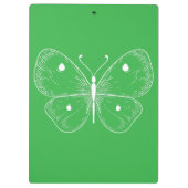 Delicate Vlinder Schets Klembord (Achterkant)