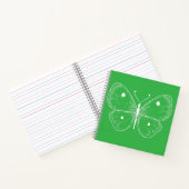 Delicate Vlinder Schets Notitieboek (Binnen)