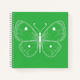Delicate Vlinder Schets Notitieboek