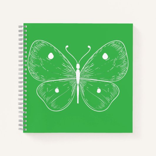 Delicate Vlinder Schets Notitieboek (Voorkant)